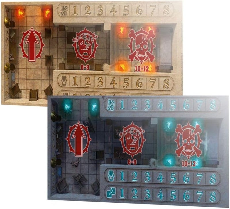 WARHAMMER Games Workshop Blood Bowl: Tomb Kings Double-Sided Pitch and Dugouts - Image 3